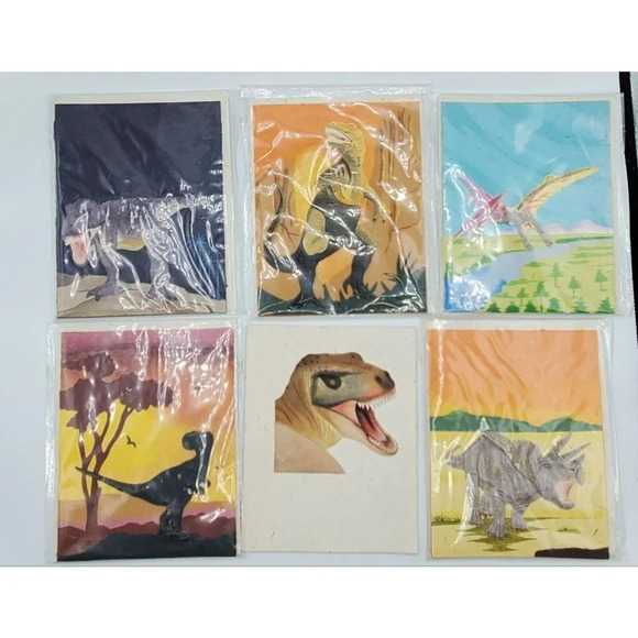 Lot Mr Ellie Pooh's Paper Dinosaur Blank Cards - Picture 3 of 7